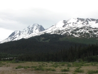 Mountains along the Sterling Highway